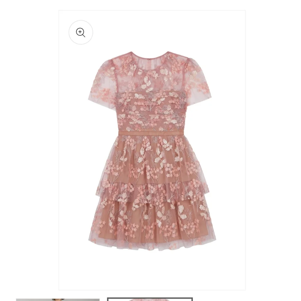 Self-Portrait Pink Tulle Minidress Size 6 - Picture 2 of 4